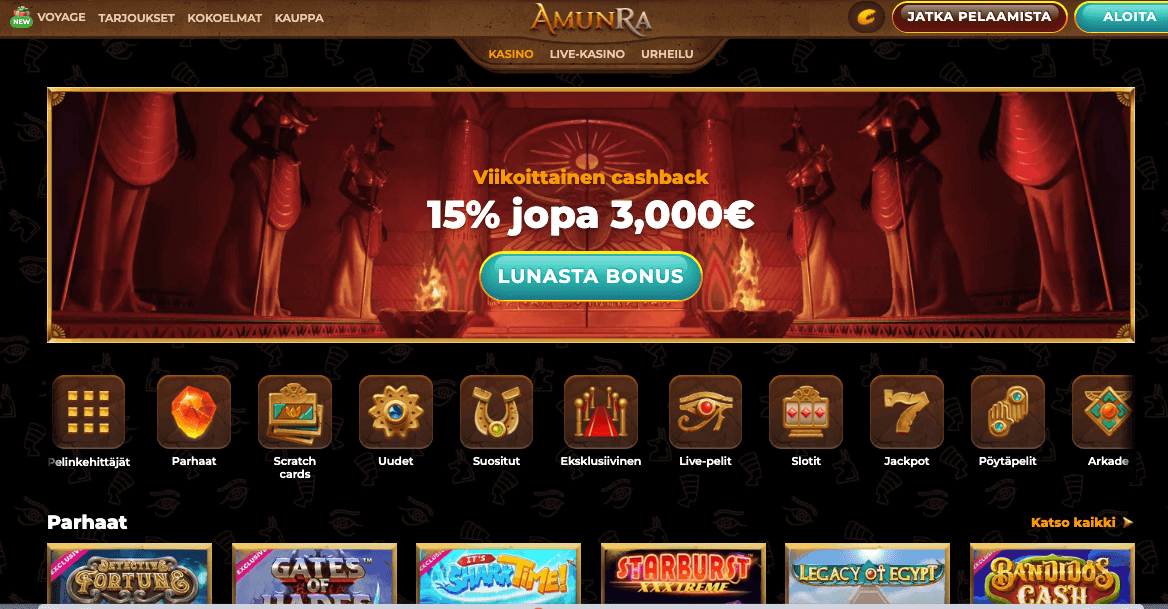 Amunra casino arvostelu