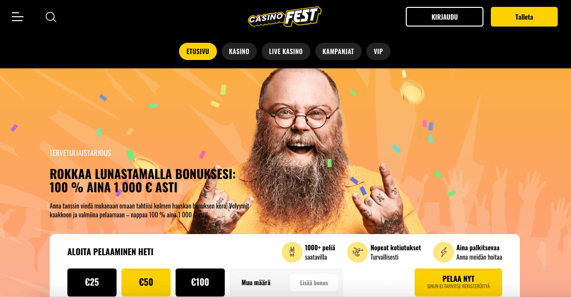 Casino fest arvostelu