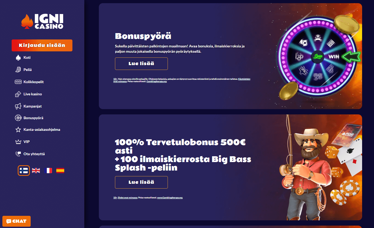 Igni Casino bonus