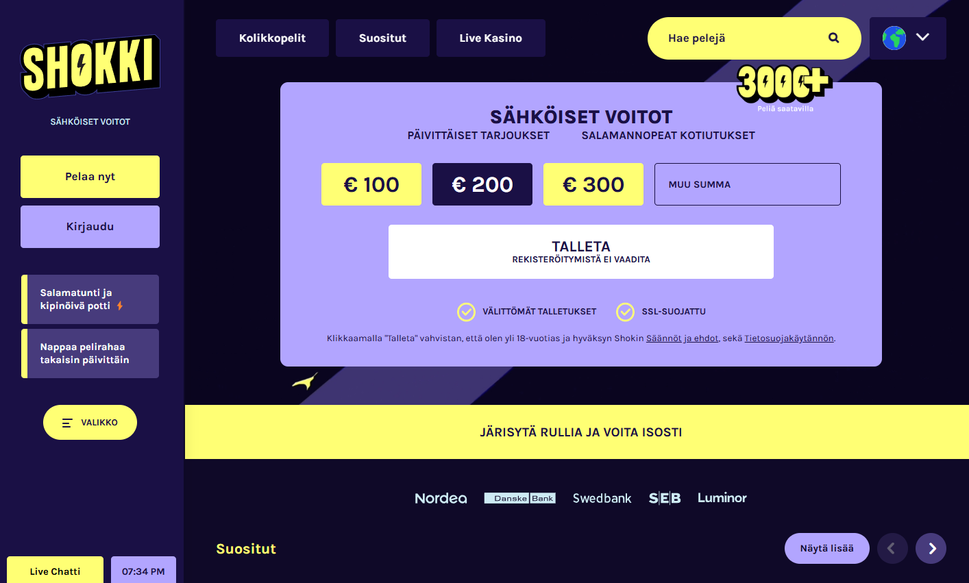 shokki casino arvostelu