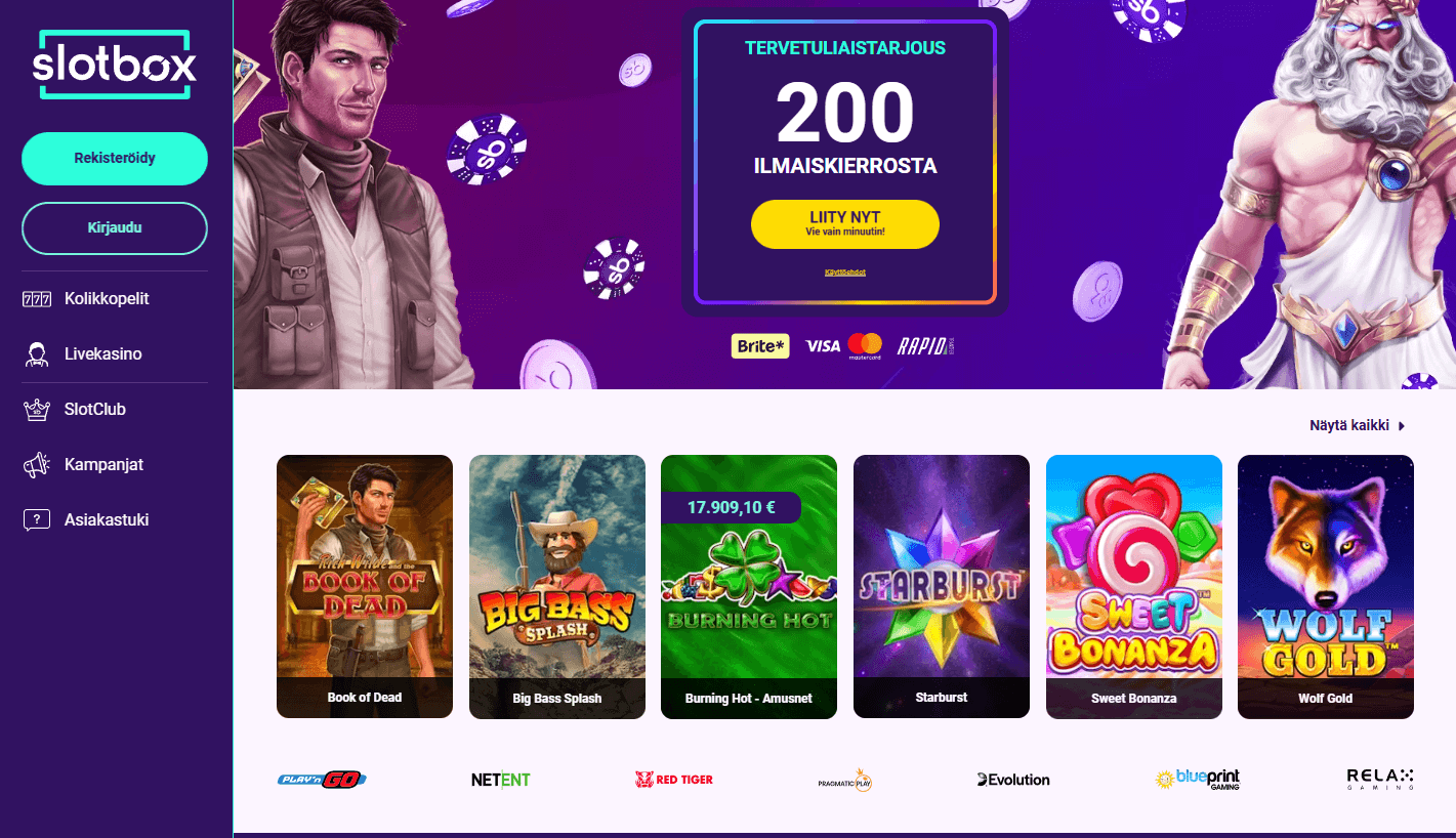 Slotbox casino arvostelu