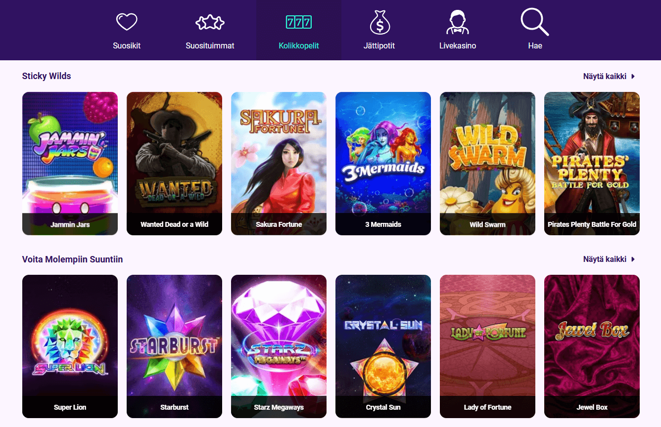 Slotbox casino pelit